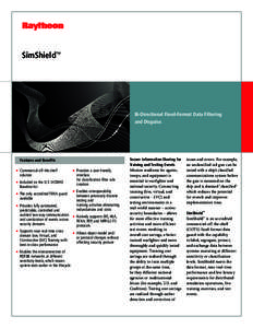 SimShield™  Bi-Directional Fixed-Format Data Filtering and Disguise.  Secure Information Sharing for