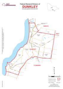 Boundary map of the division of Dunkley after the 2010 redistribution