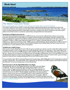 Ducks Unlimited / Wetland conservation in the United States / National Audubon Society / The Nature Conservancy / North American Waterfowl Management Plan / Maine Coastal Islands National Wildlife Refuge / Conservation / Ornithology / Environment