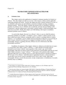 Report to Congress: Mandatory Minimum Penalties in the Federal Criminal Justice System - Chapter 10 - Mandatory Minimum Penalties for Sex Offenses (October 2011)