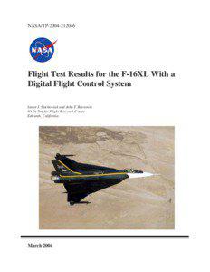 NASA/TP[removed]Flight Test Results for the F-16XL With a