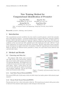 Genome Informatics 13: 293–New Training Method for Computational Identification of Promoter