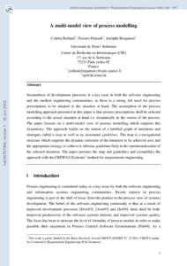 Ethology / Process modeling / Scientific modelling / Thought / Conceptual model / Meta-process modeling / Systems engineering / Process management / Systems science