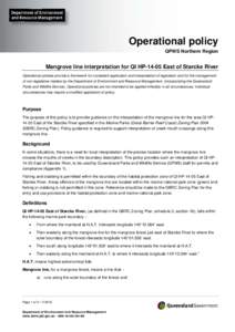 Operational policy Development and infrastructure Communications facilities on QPWS managed areas