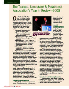 Association News  The Taxicab, Limousine & Paratransit Association’s Year in Review—2008  O