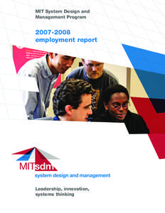 MIT System Design and Management Program[removed]employment report