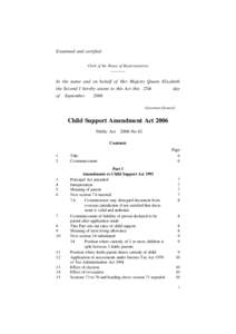 Child Support Amendment Act 2006