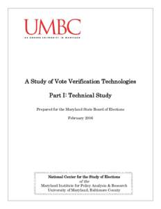 Microsoft Word - Vote Verification Study Report - FINAL.doc