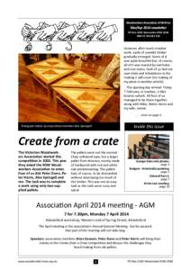 Woodworkers Association of NSW inc  Mar/Apr 2014 newsletter PO Box 3282 Wareemba NSW 2046 ABN[removed]