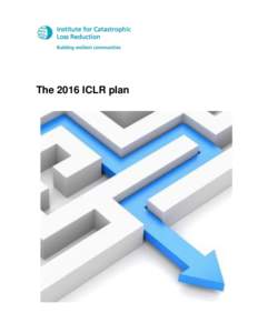 The 2016 ICLR plan  The 2016 ICLR Plan and Budget Contents Page