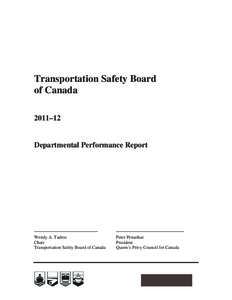 Transportation Safety Board of Canada 2011–12 Departmental Performance Report