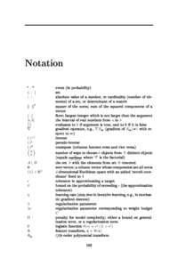Notation · {· · · } |·| 