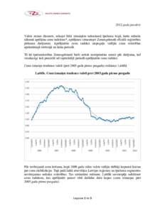 2012.gada janvāris Valsts zemes dienests, sekojot līdzi izmaiņām nekustamā īpašuma tirgū, katra mēneša sākumā aprēķina cenu indeksus*, aprēķinos izmantojot Zemesgrāmatā oficiāli reģistrētos pirkuma d