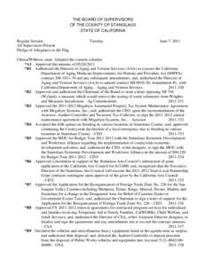 Board of Supervisors Minutes