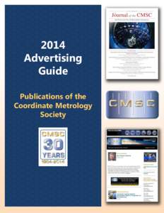 2014 Advertising Guide Publications of the Coordinate Metrology Society