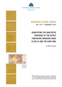 Quantifying the qualitative responses of the output purchasing managers index in the US and the Euro area