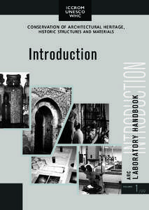 ICCROM UNESCO WHC CONSERVATION OF ARCHITECTURAL HERITAGE,  VOLUME