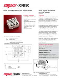 Mini Monitor Module: VF5608-0M  Mini Input Modules USCG Type ApprovedA53/0