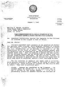 Graham v. Richardson / Suspect classification / Equal Protection Clause / Strict scrutiny / Liquor license / Government / History of the United States / Civil rights and liberties / Licenses / Law