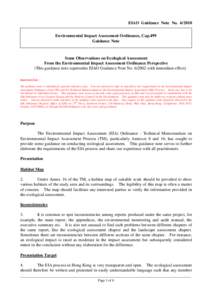 Environmental Impact Assessment Ordinance (EIAO)