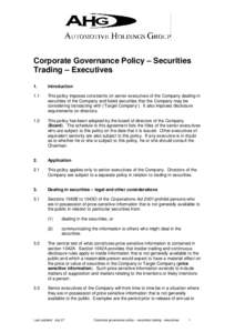 Microsoft Word - 5A AHG CGP Securities Trading - Executives.DOC