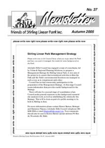 No. 37  Autumn 2005 please write now right now please write now right now please write now please write now right now please write now right now please write now please