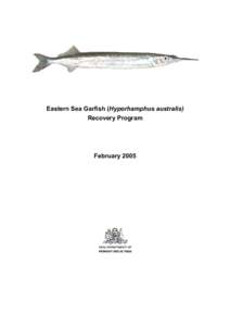 Microsoft Word - Eastern Sea Garfish Recovery Program.doc
