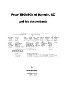 Dunedin / Thomas Thomson / Scottish people / New Zealand / John Turnbull Thomson / Alexander Thomson / British people / G. M. Thomson