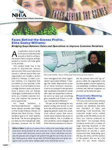 S E N FACES BEHIND THE SCE Faces Behind-the-Scenes Profile... Elma Godoy-Williams: