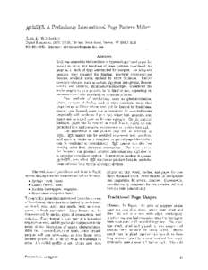 Archi=  A Preliminary International Page Pattern Maker Alan E. Wittbecker Digital Equipment, ZK01-2/C21, 110 Spit Brook Road, Nashua, NH[removed]