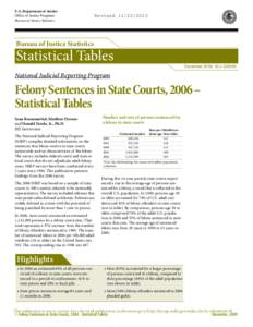 Felony Sentences in State Courts, Statistical Tables