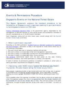 Master Agreement & Permissions Procedure