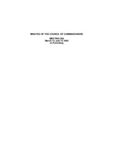 MINUTES OF THE COUNCIL OF COMMISSIONERS MEETING 368 March 14, and[removed]In Puvirnituq  MINUTES OF THE COUNCIL OF COMMISSIONERS OF THE KATIVIK SCHOOL BOARD