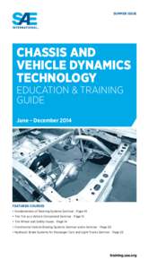 Summer Issue  Chassis and Vehicle Dynamics Technology Education & Training