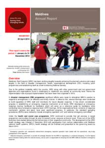 Maldives Annual Report MAAMV001 30 April 2014