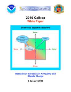 2010 CalNex White Paper Science to Support Decisions Research at the Nexus of Air Quality and Climate Change