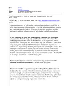 Investment / Self insurance / Health insurance / Financial institutions / Institutional investors / Patient Protection and Affordable Care Act / Stop loss policy / Third-party administrator / Deductible / Insurance / Health economics / Financial economics