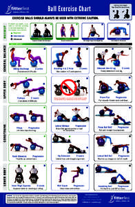 Optimal chair height: Hips should be above knees. Ball Exercise Chart WARMUP