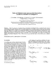 917  Eur JMed Chem,Elsevier, Paris  Iodo and diiodotyrosine epoxysuccinyl derivatives