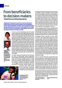 p24  articles From beneficiaries to decision-makers