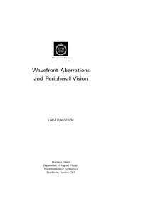 Wavefront Aberrations and Peripheral Vision