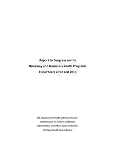 RHY Report to Congress, FY 12-13