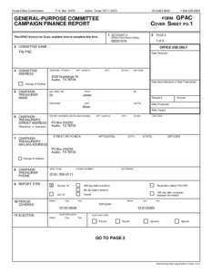 Campaign finance / Banking / Cheque / Numismatics / Carl Isett / ZIP code / Austin /  Texas / Texas House of Representatives / Address / Geography of Texas / Business / Texas