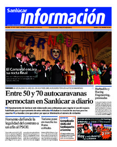 información  Sanlúcar www.sanlucarinformacion.es  Año XXII • Nº 1111• 1 Euro • CON INTERVIÚ Y CUORE (OPCIONAL): 1,20 EUROS MÁS