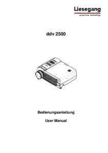 ddv[removed]Bedienungsanleitung User Manual  Copyright