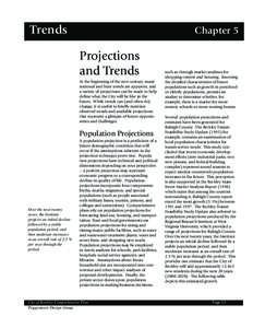 Trends  Chapter 5 Projections and Trends