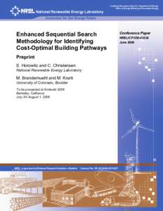 Enhanced Sequential Search Methodology for Identifying Cost-Optimal Building Pathways: Preprint