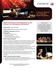 Delta Youth Orchestra / CANARIE / Consortia / Music of Vancouver