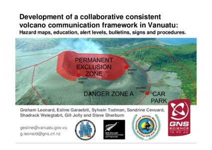 Geology / Volcanology / Volcanic hazards / Lahar / Volcano / Aoba Island / GNS Science