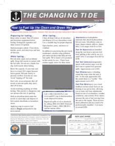Changing Tide Newsletter (Spring 2009)